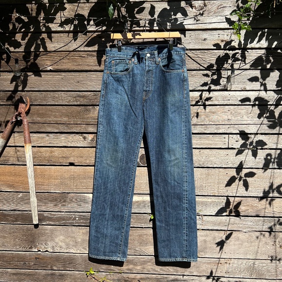 Levi’s 501XX Selvedge Denim Jean in Dark blue wash: Size W32 L32 - Picture 1 of 8